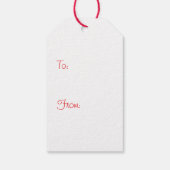 Kerst Goldendoodle Honden Cadeaulabel (Achterkant)