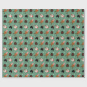 Kerst Goldendoodle Honden Cadeaupapier (Vlak)