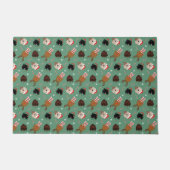 Kerst Goldendoodle Honden Deurmat (Voorkant)