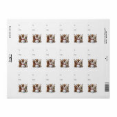 Kerst Goldendoodle Honden Etiket (Full Sheet)