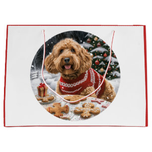 Kerst Goldendoodle Honden Groot Cadeauzakje
