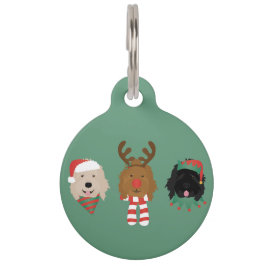 Kerst Goldendoodle Honden Huisdierpenning