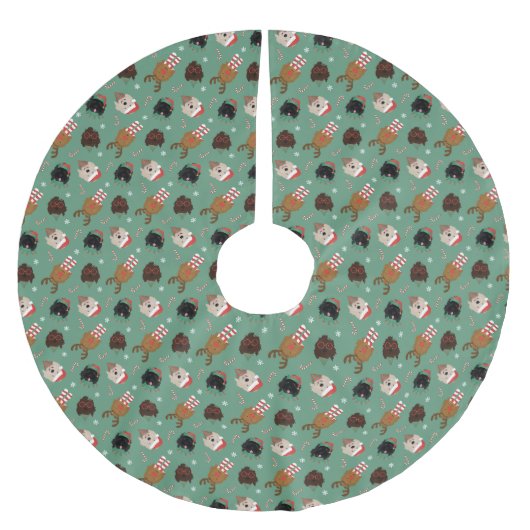 Kerst Goldendoodle Honden Kerstboom Rok (Voorkant)