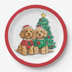 Kerst Goldendoodle Honden Papieren Bordje