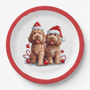 Kerst Goldendoodle Honden Papieren Bordje