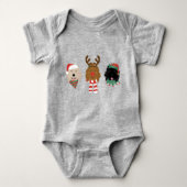 Kerst Goldendoodle Honden Romper (Voorkant)