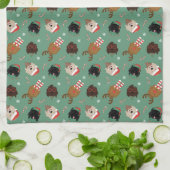 Kerst Goldendoodle Honden Theedoek (Gevouwen)