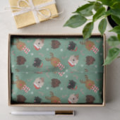 Kerst Goldendoodle Honden Tissuepapier (Geschenk)