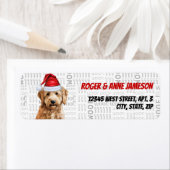 Kerst Goldendoodle Hondenliefhebber Retouradres Etiket (Insitu)