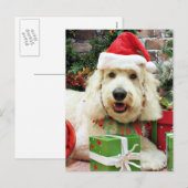 Kerst - GoldenDoodle - Peyton Feestdagenkaart (Voorkant / Achterkant)