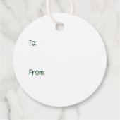 Kerst Goldendoodle Puppy Honden Bedankjes Labels (Achterkant)