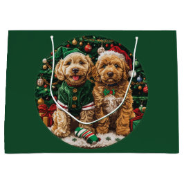Kerst Goldendoodle Puppy Honden Groot Cadeauzakje
