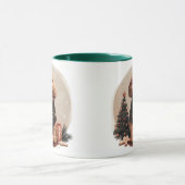 Kerst Goldendoodle Puppy Honden Mok (Midden)