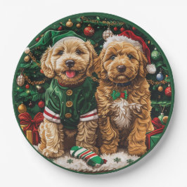 Kerst Goldendoodle Puppy Honden Papieren Bordje