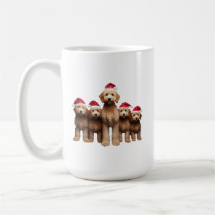 Kerst Goldendoodle, Xmas Labradoodle Crew Koffiemok