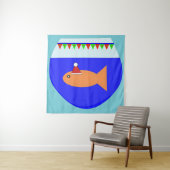 Kerst Goldfish Aangepaste tapestapel Wandkleed (In situ)