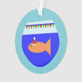 Kerst Goldfish Acrylisch Ornament (voorkant)