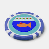 Kerst Goldfish Poker Chips (Enkel)