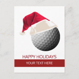 Kerst golf Bal Santa Hoed ansichtkaarten Feestdagenkaart