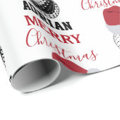 Kerst Golf Ball Sport Aangepaste naam Cadeaupapier (Rol Hoek)