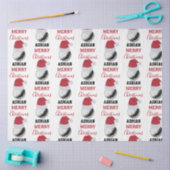 Kerst Golf Ball Sport Aangepaste naam Tissuepapier (Craft)