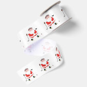 Kerst Golf Cadeau Satijnen Lint (Achterkant)