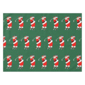 Kerst Golf Feest Tafelkleed (Voorkant (Horizontaal))