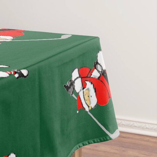 Kerst Golf Feest Tafelkleed (Voorbeeld)