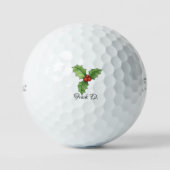 Kerst Golf Gift, gepersonaliseerde naam Titleist Golfballen (Voorkant)