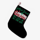 Kerst Golf Grappig Vrolijkste Stel Golfers Kleine Kerstsok (Voorkant (Hangend))