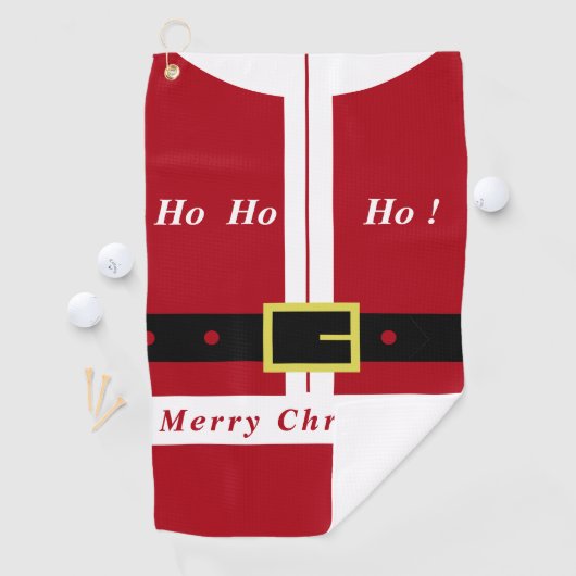 Kerst Golf Handdoek Cadeau Kerstman (Insitu)