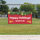 Kerst golf karretje parade banner (Insitu)