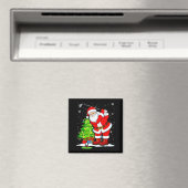 Kerst Golf Kerstman Golfer Xmas Grappige Kerstmis  Magneet (Insitu (Vaatwasser))