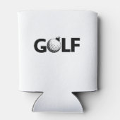 Kerst Golf Ornament Klassiek Blikjeskoeler (Achterkant)
