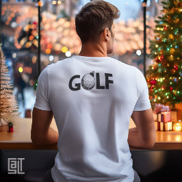 Kerst Golf Ornament Klassiek T-shirt