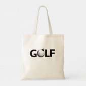 Kerst Golf Ornament Klassiek Tote Bag (Achterkant)