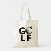 Kerst Golf Ornament Tote Bag (Achterkant)