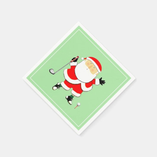 Kerst Golf Party Servet (Hoek)