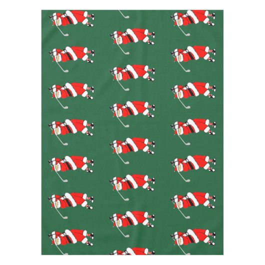 Kerst Golf Party Tafelkleed (Voorkant)