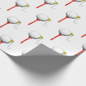 Kerst Golf T-shirt Gift Cadeaupapier (Hoek)