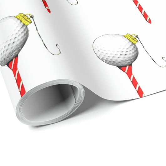 Kerst Golf Tee Cadeau Cadeaupapier (Rol Hoek)