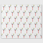 Kerst Golf Tee Cadeau Cadeaupapier (Vlak)