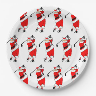 Kerst Golf Vakantie Party Papieren Bordje