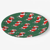 Kerst Golf Vakantie Party Papieren Bordje (Gekanteld)