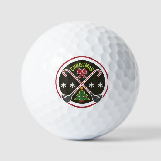 Kerst golfbal: een uniek cadeau golfballen (Voorkant)
