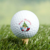 Kerst Golfballen Gnoom met Gift (Insitu Shirt)
