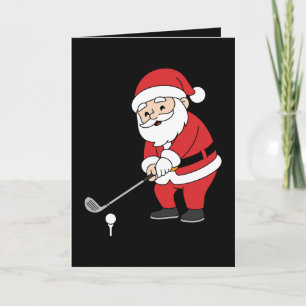 Kerst Golfclub Kerst Golfer Kerst Vakantie Kaart
