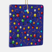 Kerst Golfer Monogram Ontwerp Keramisch Ornament (Rechts)