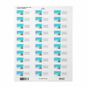 Kerst Golfkar met Bewegende Dozen Golf Etiket (Full Sheet)