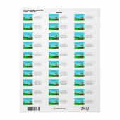 Kerst Golfkar Met Verhuisdozen Golfbaan Etiket (Full Sheet)